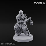 Cone Hatted Robed Human Pilgrim G Miniature for Dungeons and Dragons, Pathfinder or other TTRPGs