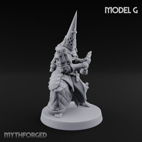 Cone Hatted Robed Human Pilgrim G Miniature for Dungeons and Dragons, Pathfinder or other TTRPGs