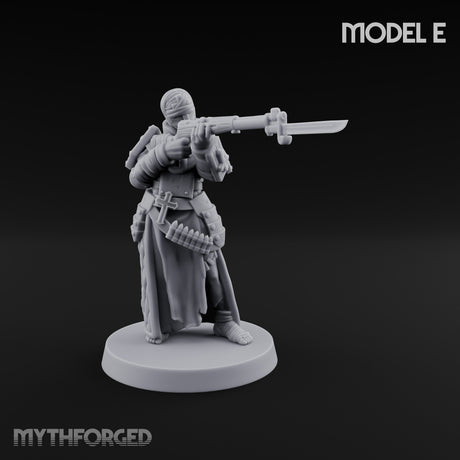 Cone Hatted Robed Human Pilgrims Miniature for Dungeons and Dragons, Pathfinder or other TTRPGs