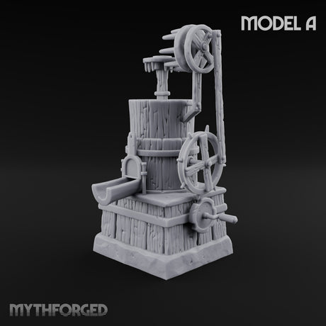 Pulleys, Planks and Plans Wooden Construction Site Terrain A