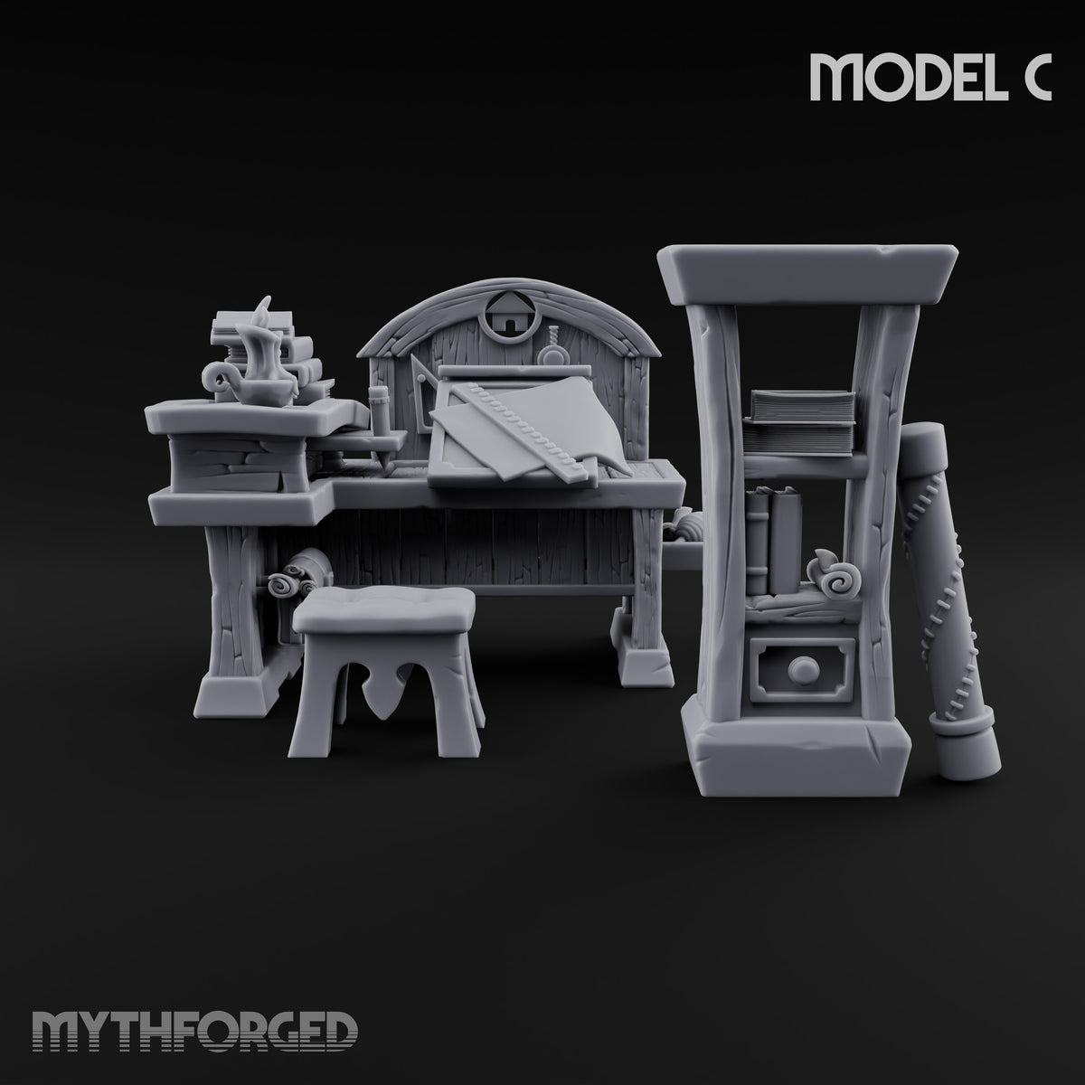 Pulleys, Planks and Plans Wooden Construction Site Terrain C