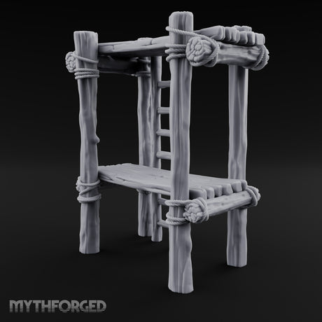 Pulleys, Planks and Plans Wooden Construction Site Terrain Set — D