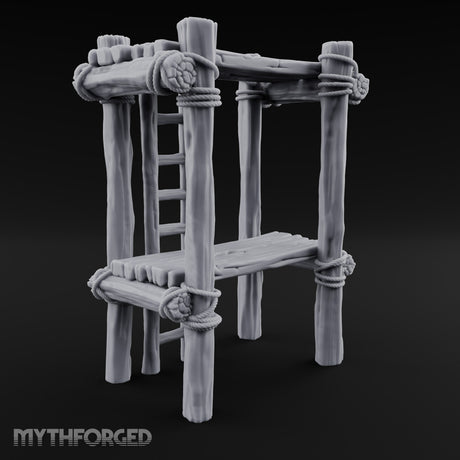 Pulleys, Planks and Plans Wooden Construction Site Terrain D