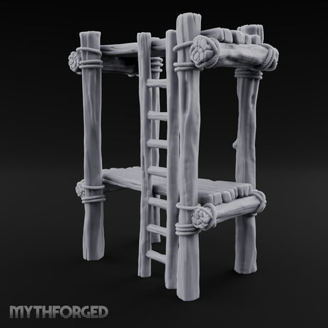 Pulleys, Planks and Plans Wooden Construction Site Terrain D