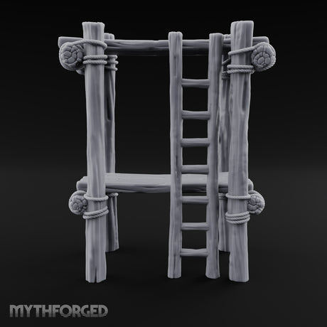 Pulleys, Planks and Plans Wooden Construction Site Terrain D