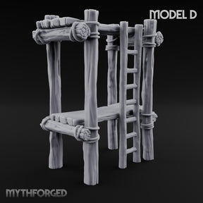 Pulleys, Planks and Plans Wooden Construction Site Terrain D