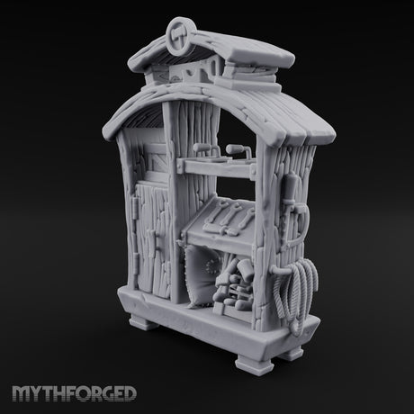 Pulleys, Planks and Plans Wooden Construction Site Terrain E