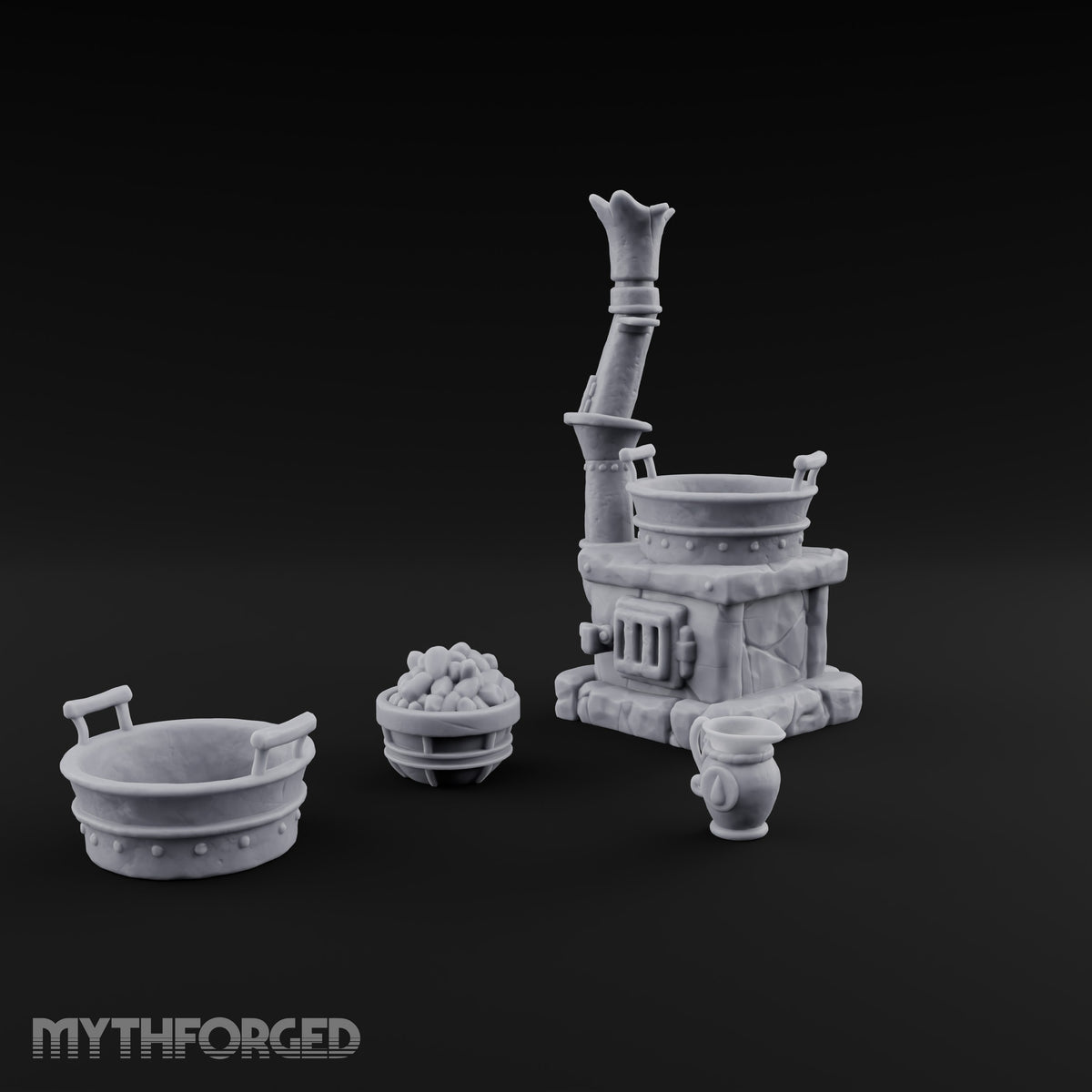 Stoke the Tub Tonight Stone Cooking Stove with Chimney