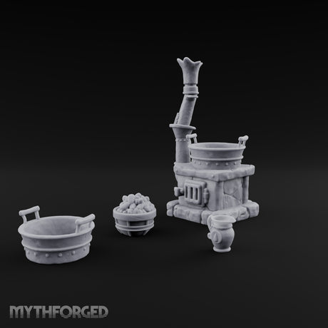 Stoke the Tub Tonight Stone Cooking Stove with Chimney
