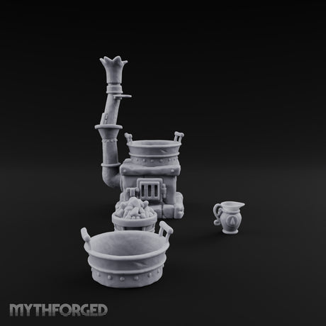 Stoke the Tub Tonight Stone Cooking Stove with Chimney