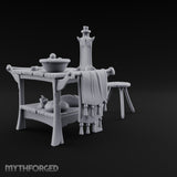 Pull Up a Stool Wooden Kitchen Table with Stool