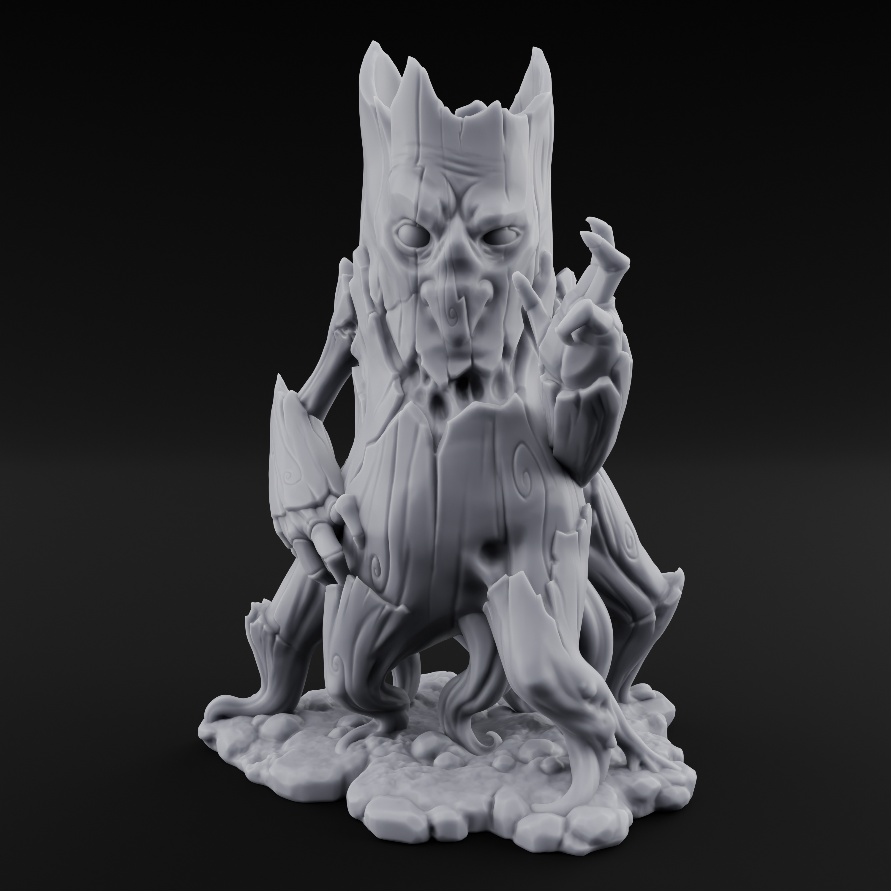 Rotting From Within Treant Corrupted Miniature for Dungeons and Dragons, Pathfinder or other TTRPGs