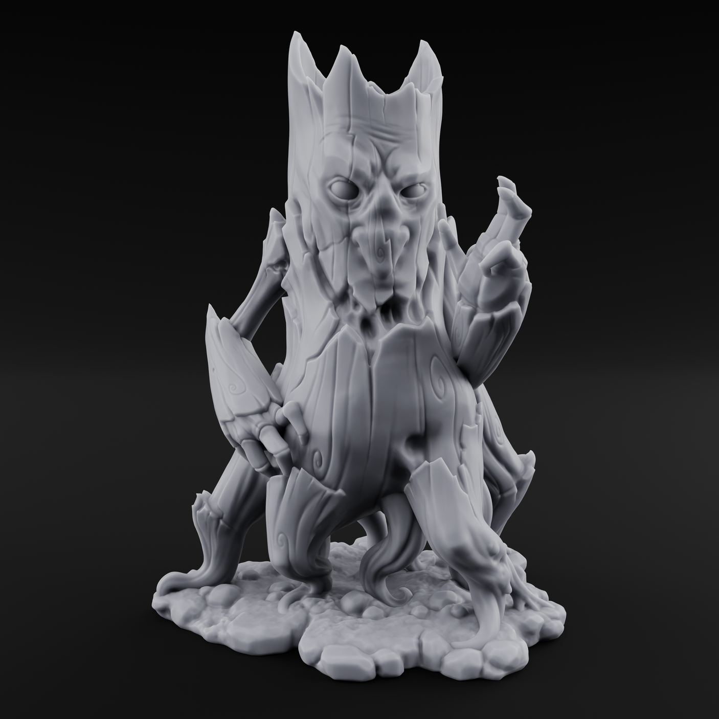 Rotting From Within Treant Corrupted Miniature for Dungeons and Dragons, Pathfinder or other TTRPGs