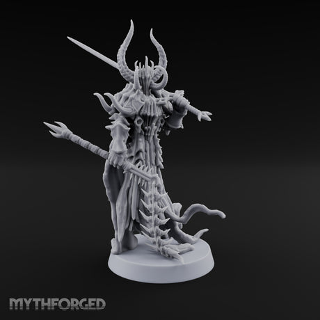 Drags a Spine, Trails a Hem Bone Devil Warrior — B
