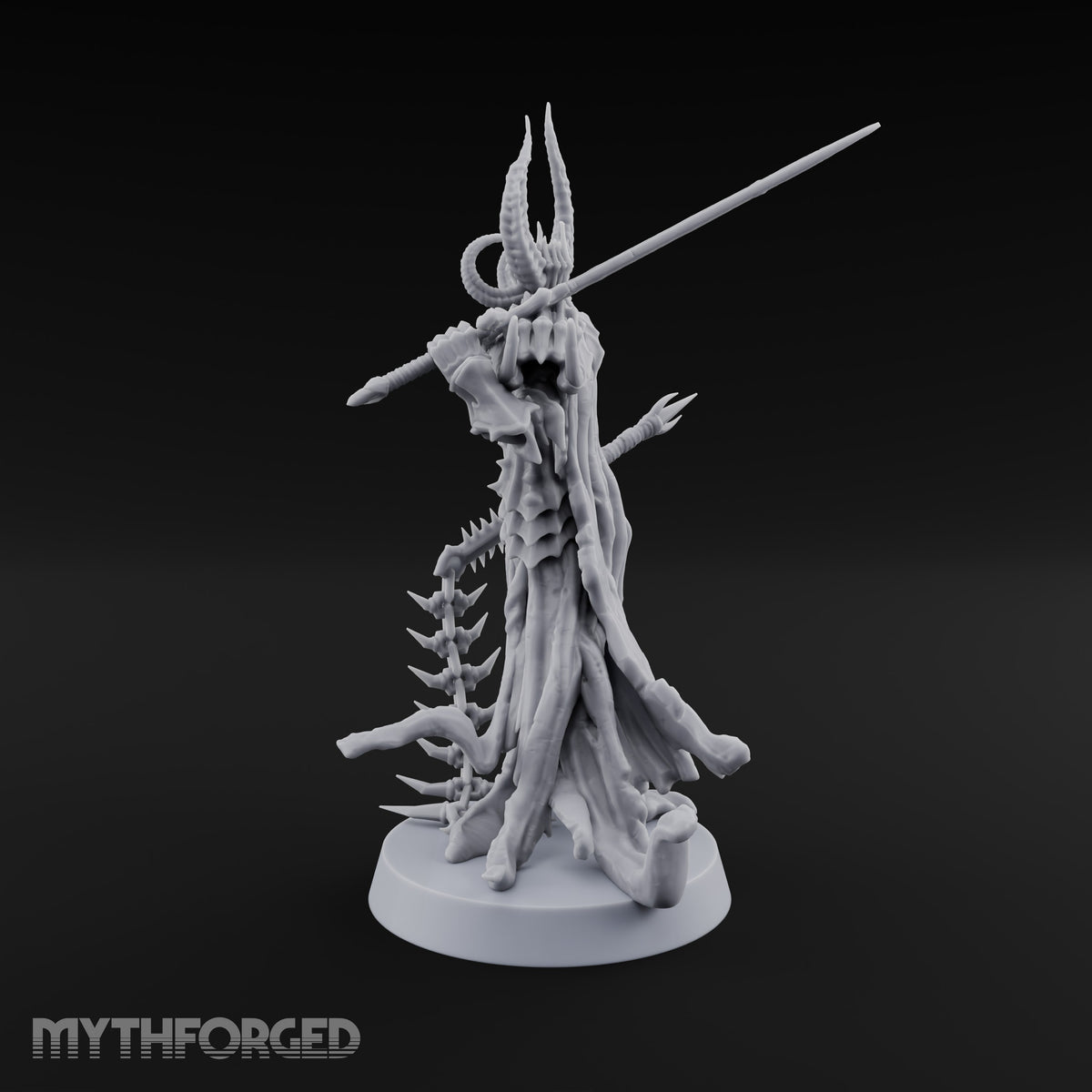 Drags a Spine, Trails a Hem Bone Devil Warrior — B