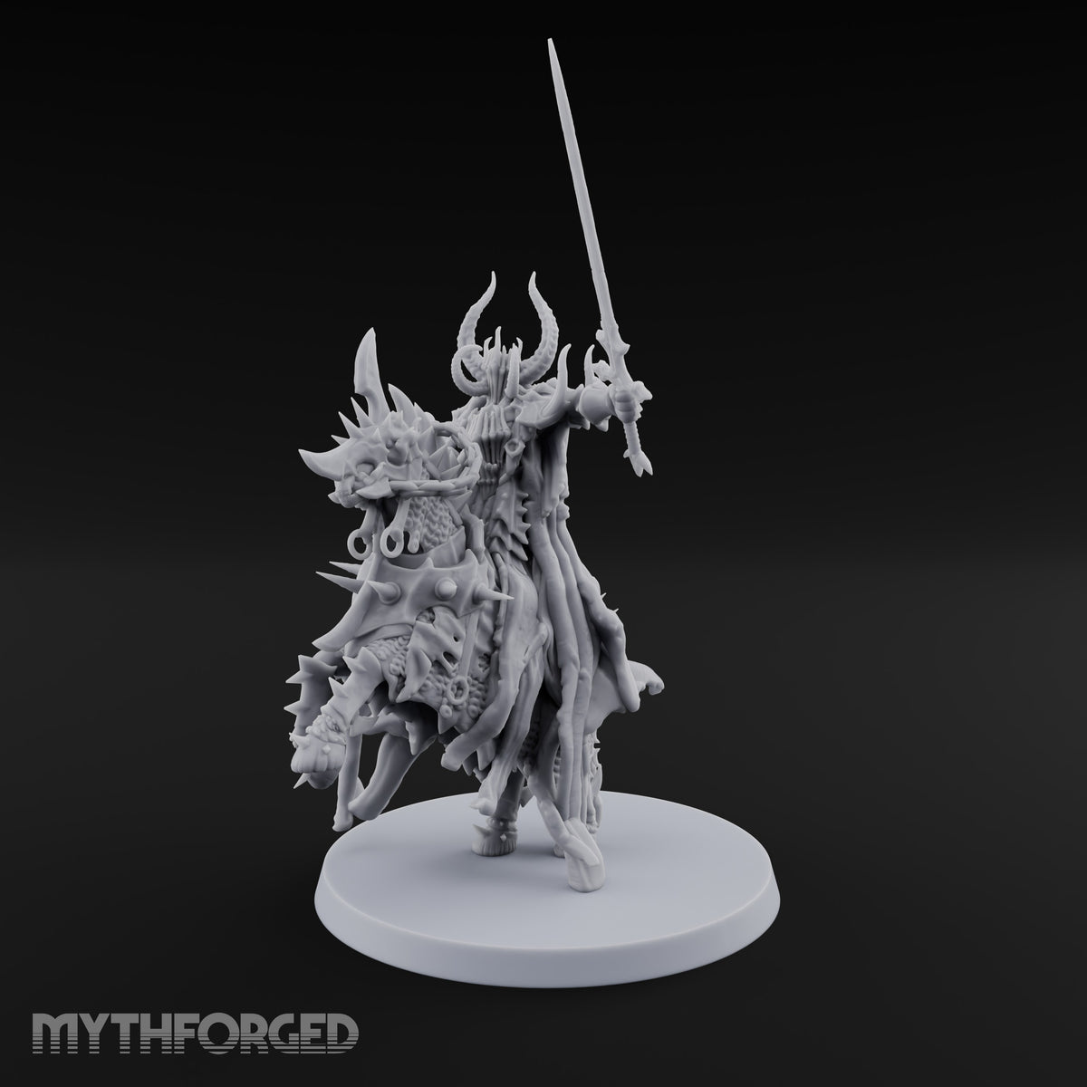 Blade Up, Horns Forward Death Knight Rider