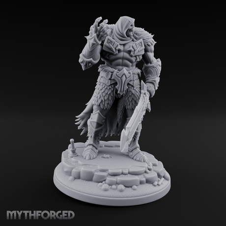 Corrupted Viking Warlord Miniature for Dungeons and Dragons, Pathfinder or other TTRPGs