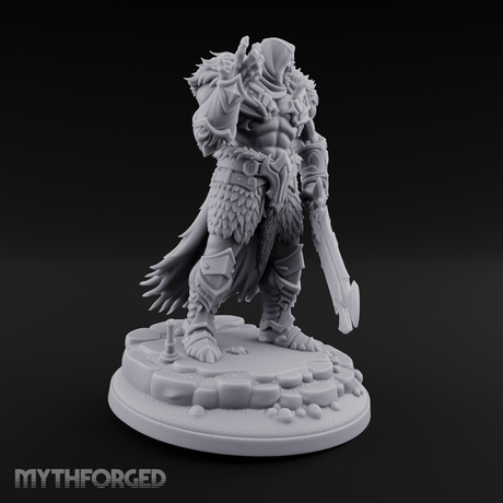Corrupted Viking Warlord Miniature for Dungeons and Dragons, Pathfinder or other TTRPGs