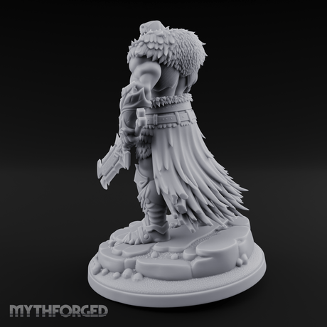 Corrupted Viking Warlord Miniature for Dungeons and Dragons, Pathfinder or other TTRPGs