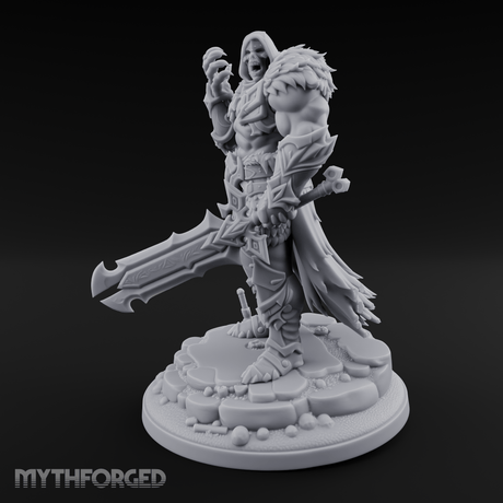 Corrupted Viking Warlord Miniature for Dungeons and Dragons, Pathfinder or other TTRPGs