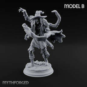Corruption Spreading Human Warlock B Miniature for Dungeons and Dragons, Pathfinder or other TTRPGs