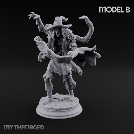 Corruption Spreading Human Warlock B Miniature for Dungeons and Dragons, Pathfinder or other TTRPGs