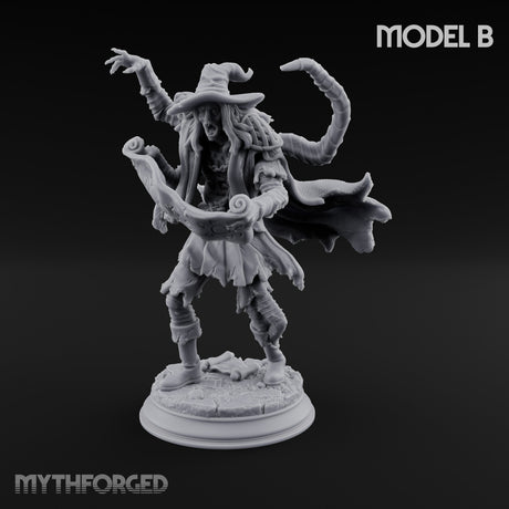 Corruption Spreading Human Warlock B Miniature for Dungeons and Dragons, Pathfinder or other TTRPGs