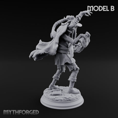 Corruption Spreading Human Warlock B Miniature for Dungeons and Dragons, Pathfinder or other TTRPGs