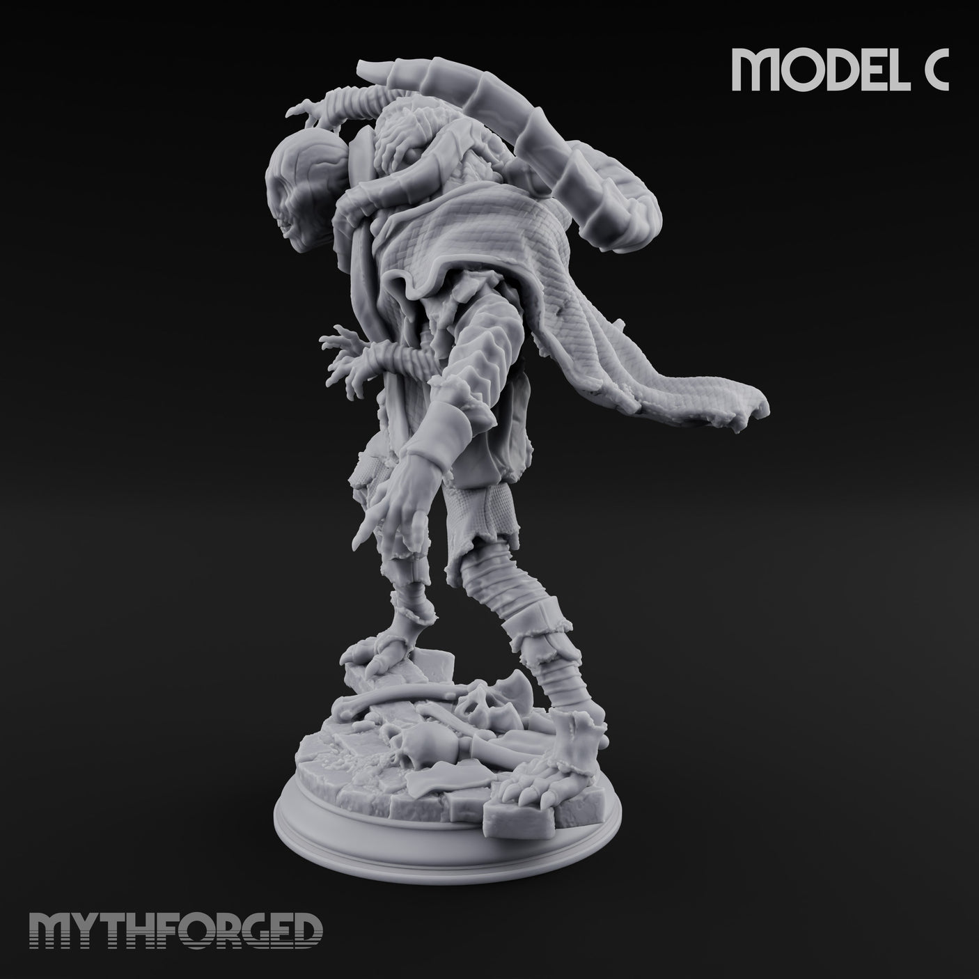 Corruption Spreading Human Warlock C Miniature for Dungeons and Dragons, Pathfinder or other TTRPGs
