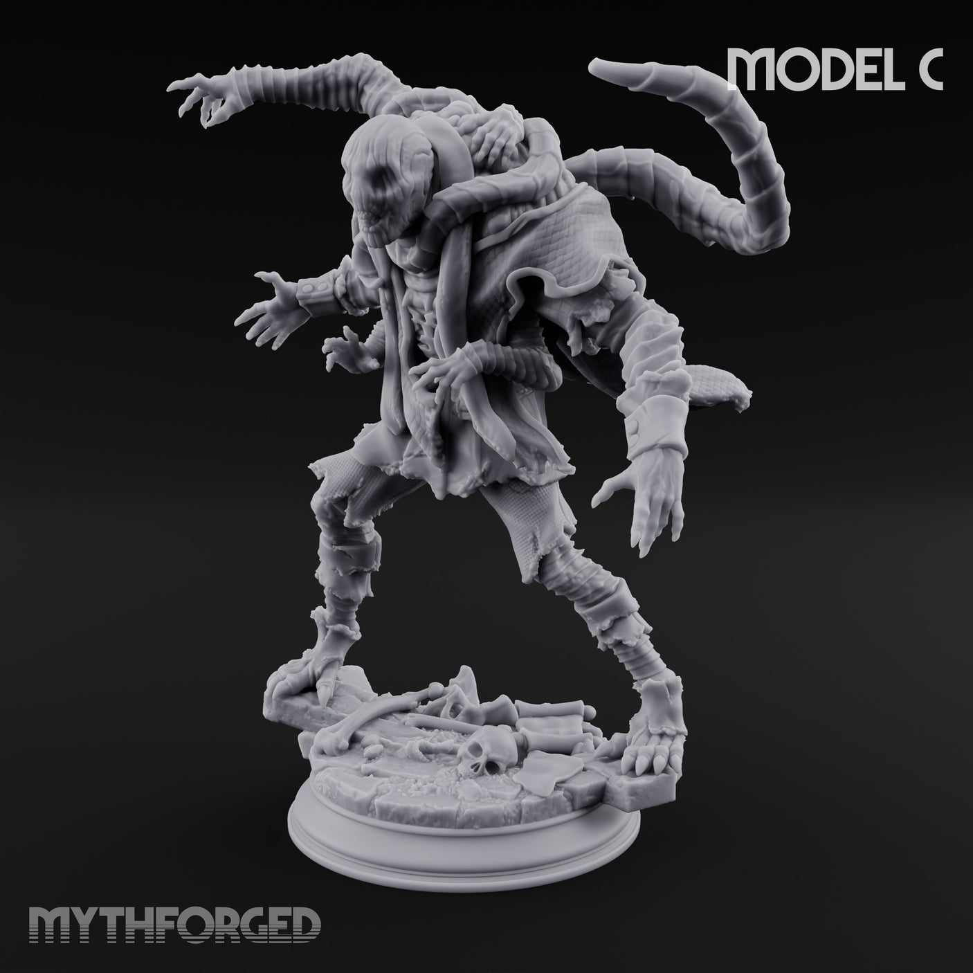 Corruption Spreading Human Warlock C Miniature for Dungeons and Dragons, Pathfinder or other TTRPGs