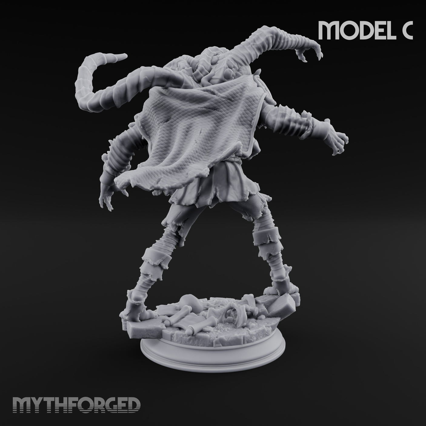 Corruption Spreading Human Warlock C Miniature for Dungeons and Dragons, Pathfinder or other TTRPGs