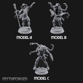 Corruption Spreading Human Warlocks Miniature for Dungeons and Dragons, Pathfinder or other TTRPGs