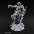 Skull Taunting Human Barbarian Miniature for Dungeons and Dragons, Pathfinder or other TTRPGs