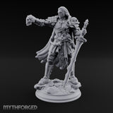 Skull Taunting Human Barbarian Miniature for Dungeons and Dragons, Pathfinder or other TTRPGs