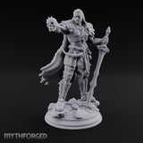 Skull Taunting Human Barbarian Miniature for Dungeons and Dragons, Pathfinder or other TTRPGs