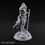 Skull Taunting Human Barbarian Miniature for Dungeons and Dragons, Pathfinder or other TTRPGs