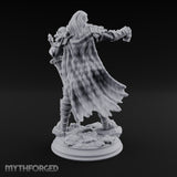 Skull Taunting Human Barbarian Miniature for Dungeons and Dragons, Pathfinder or other TTRPGs