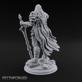 Skull Taunting Human Barbarian Miniature for Dungeons and Dragons, Pathfinder or other TTRPGs
