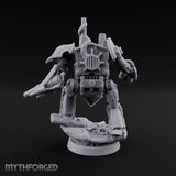 Short on Height, Long on Steel Gnome Tinker Piloting Steam-Powered Mech Suit with Twin-Barrel Cannon