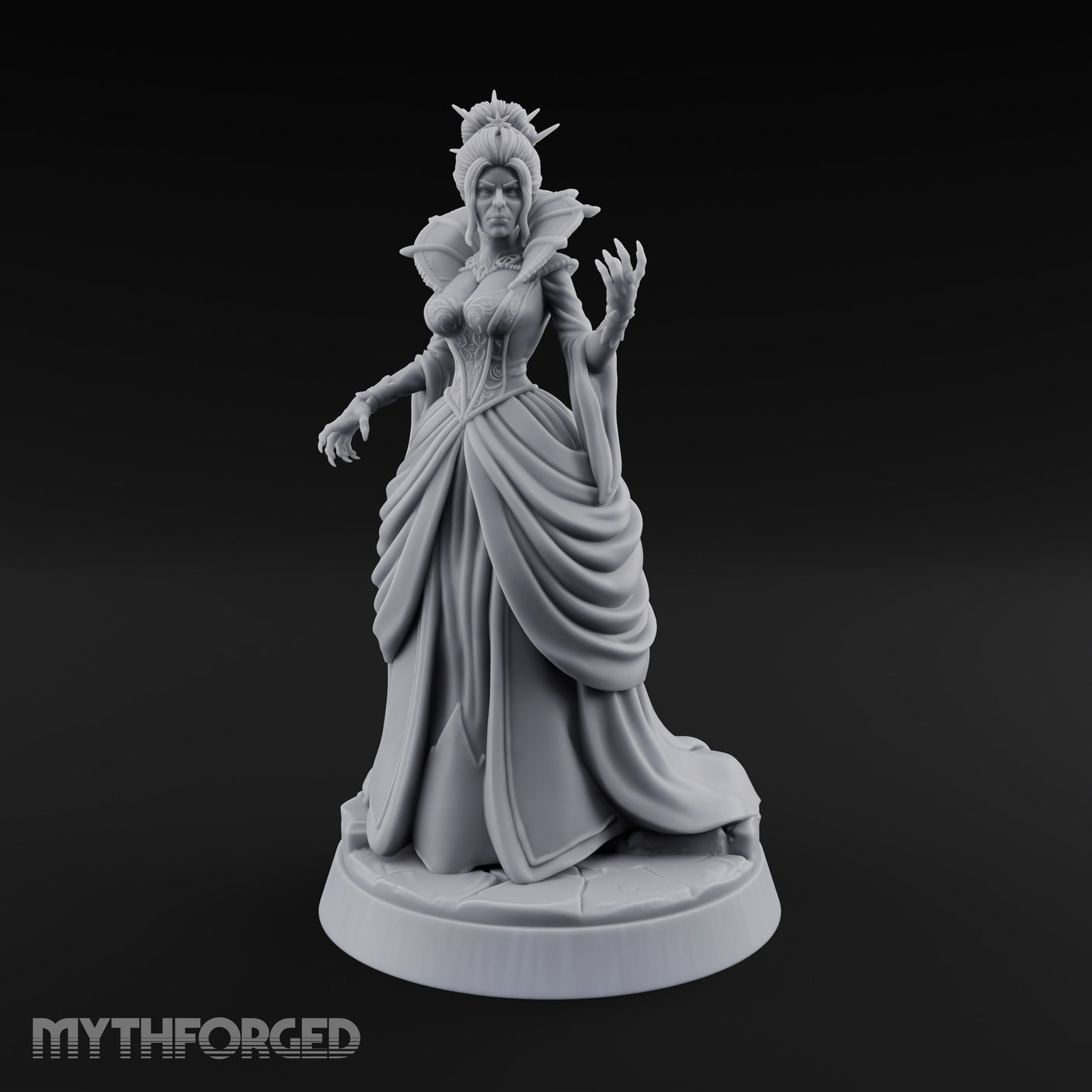 Withering Glare Vampire Countess Miniature for Dungeons and Dragons, Pathfinder or other TTRPGs