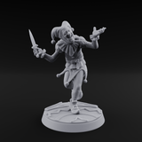 Cackling And Prancing Human Jester Miniature for Dungeons and Dragons, Pathfinder or other TTRPGs