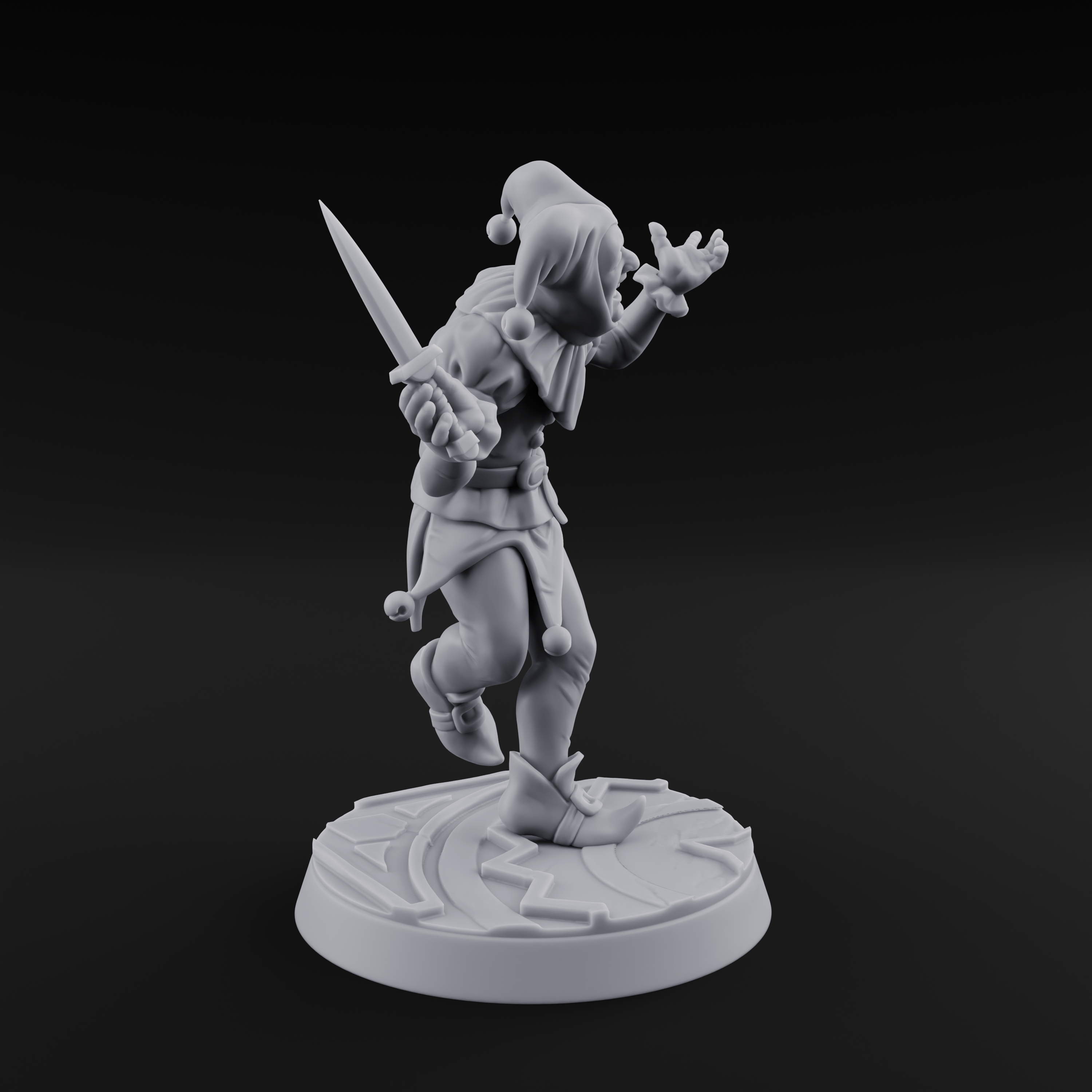 Cackling And Prancing Human Jester