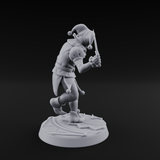 Cackling And Prancing Human Jester Miniature for Dungeons and Dragons, Pathfinder or other TTRPGs