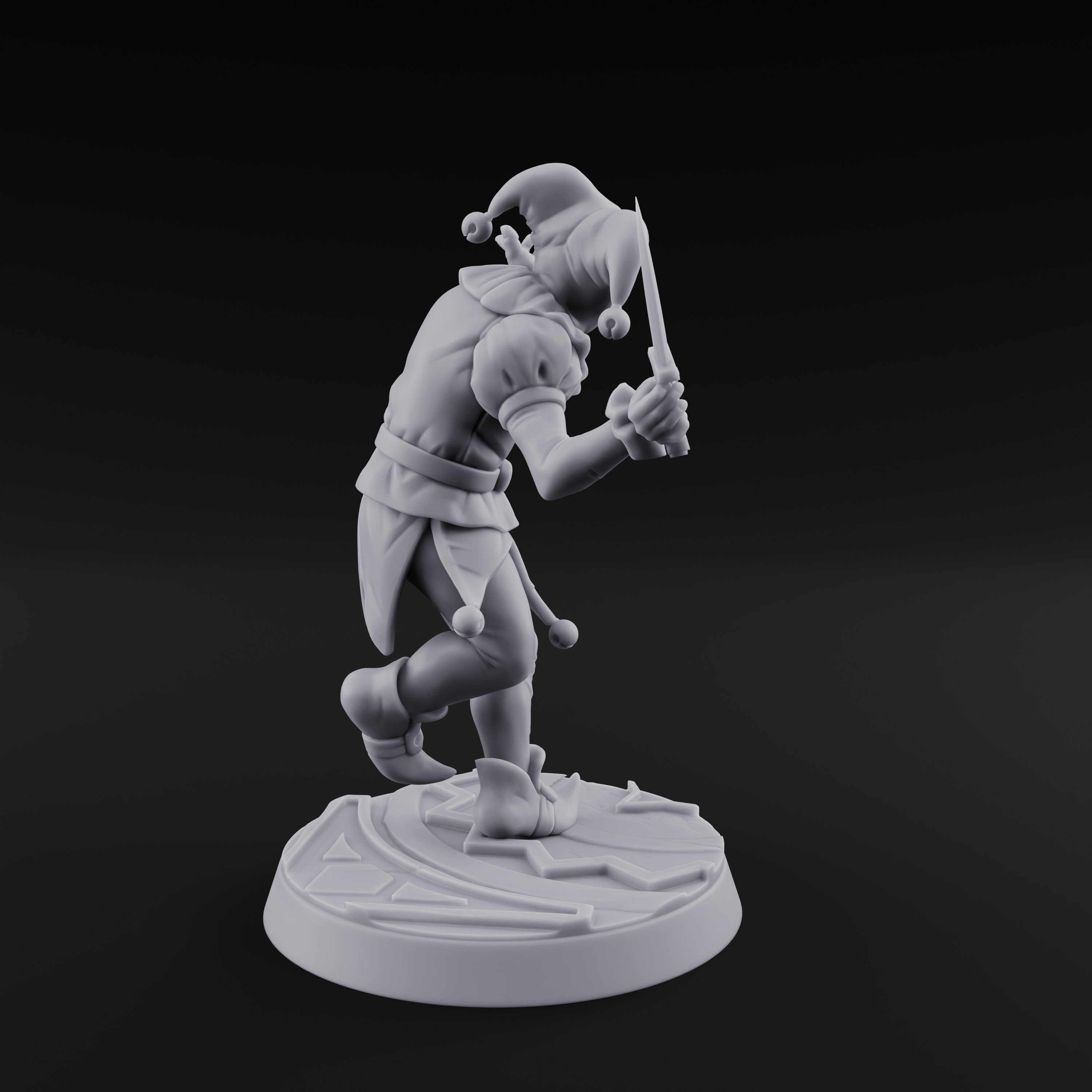 Cackling And Prancing Human Jester