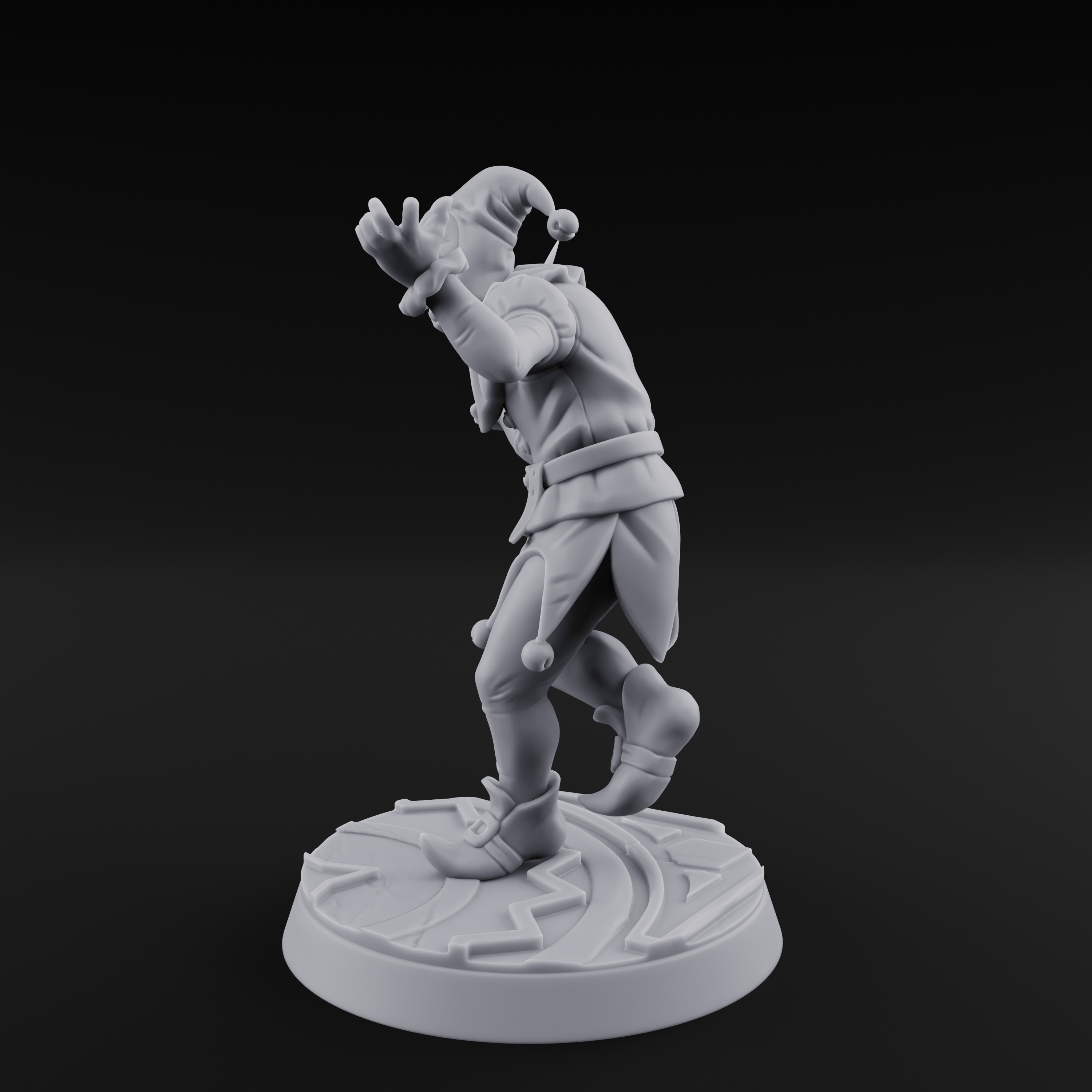 Cackling And Prancing Human Jester