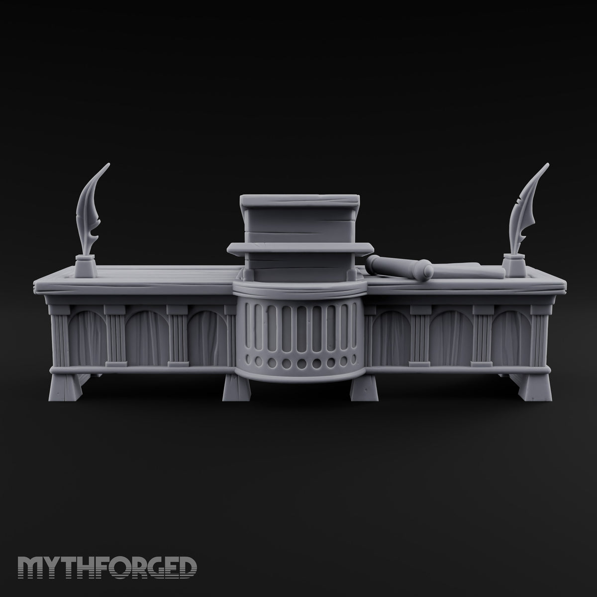 Objection Sustained, Furniture Assembled Wooden Courtroom Furniture E