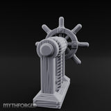 Crank-Handled Spool-Wound Helm Miniature for Dungeons and Dragons, Pathfinder or other TTRPGs
