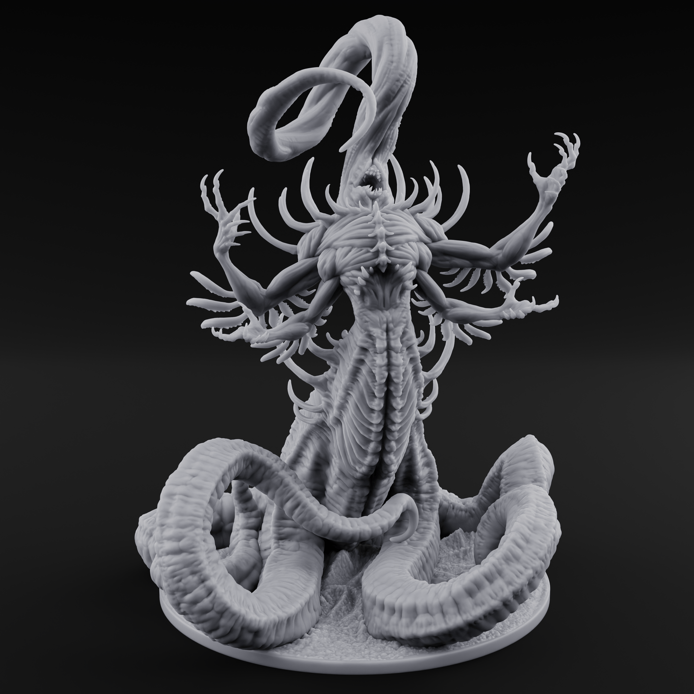 Tendrils Unfurling Crawling Chaos Nyarlathotep Miniature for Dungeons and Dragons, Pathfinder or other TTRPGs