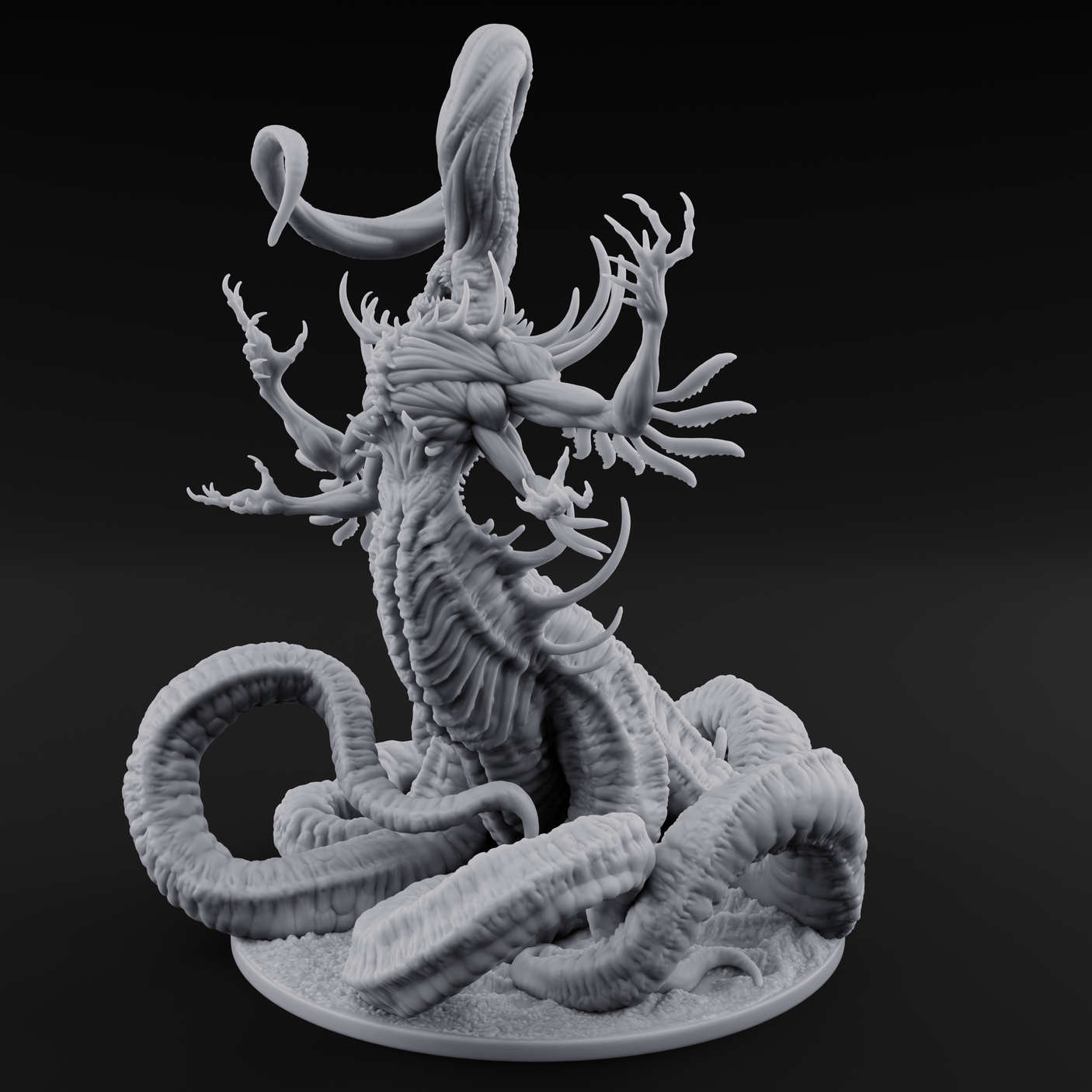 Tendrils Unfurling Crawling Chaos Nyarlathotep Miniature for Dungeons and Dragons, Pathfinder or other TTRPGs