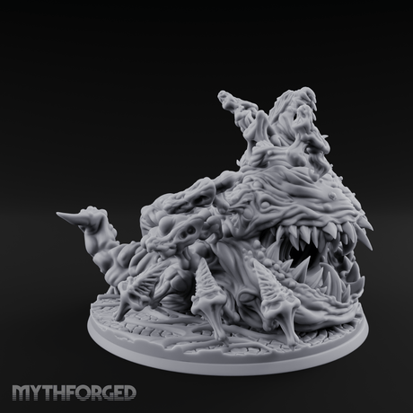 Mouths Gnashing Wide Great Old One Monstrosity Miniature for Dungeons and Dragons, Pathfinder or other TTRPGs
